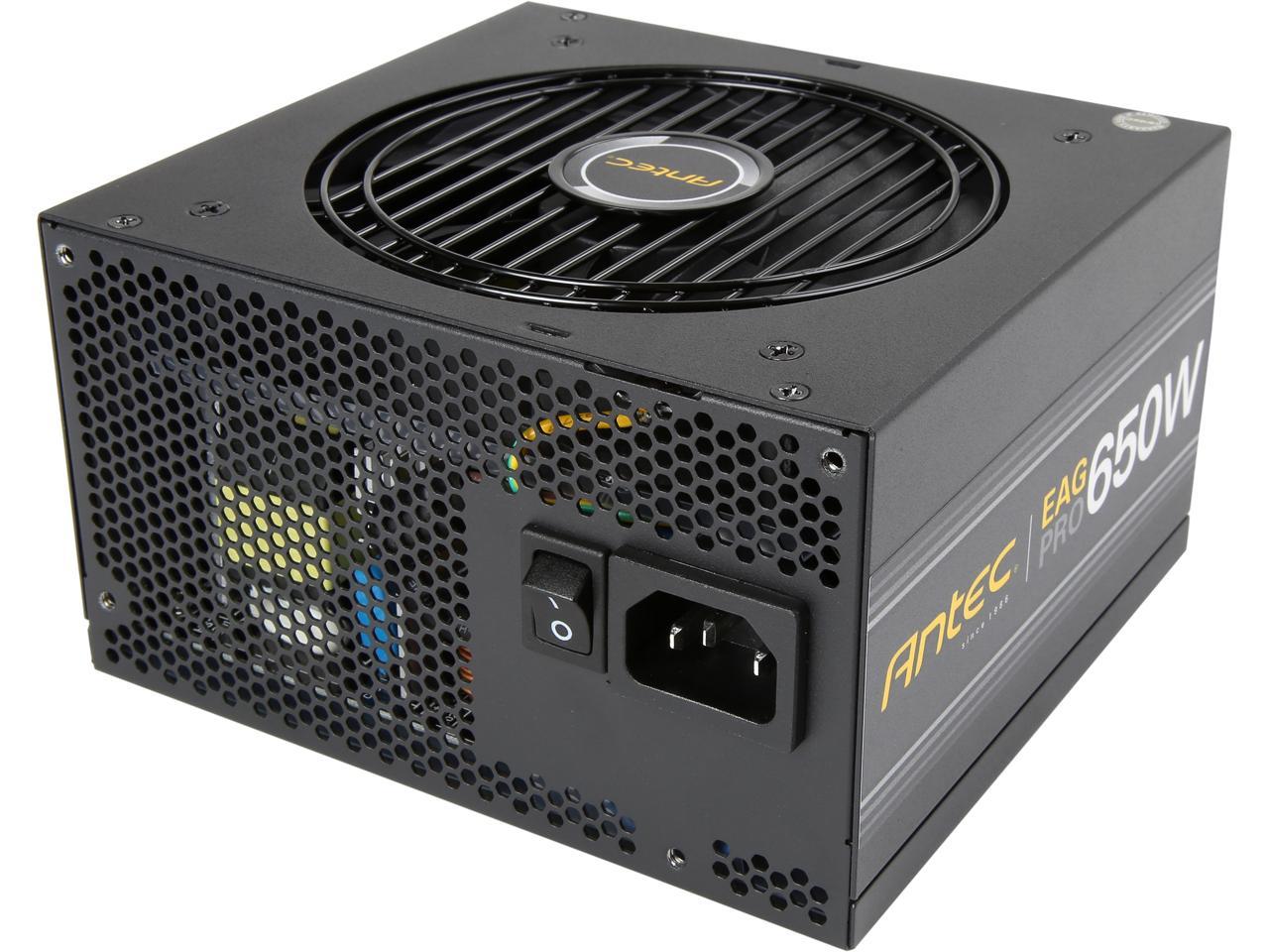 Antec Earthwatts Gold Pro Series EA650G Pro 650W Semi-Modular, 80 PLUS GOLD, 120mm Silent Fan, PhaseWave Design, 7 Year Warranty