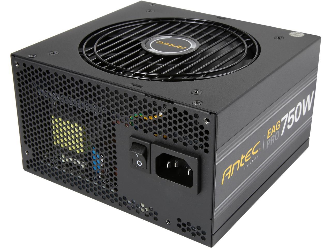 Antec Earthwatts Gold Pro Series EA750G Pro 750W Semi-Modular, 80 PLUS GOLD, 120mm Silent Fan, PhaseWave Design, 7 Year Warranty