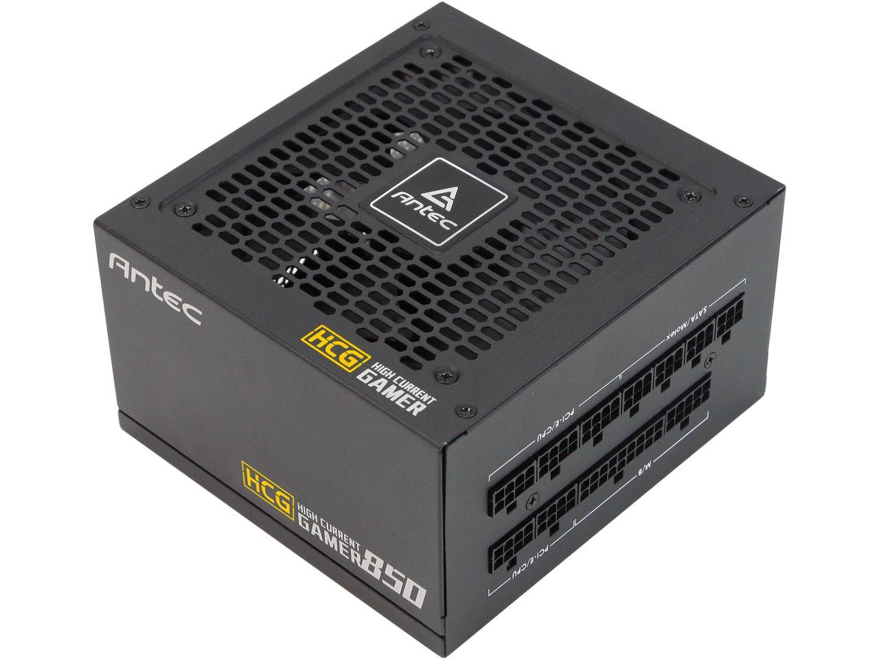 Antec High Current Gamer Series HCG850 Gold, 850W Fully Modular, Full-Bridge LLC and DC to DC Converter Design, Full Japanese Caps, Zero RPM Manager, Compacted Size 140mm, 10 Year Warranty
