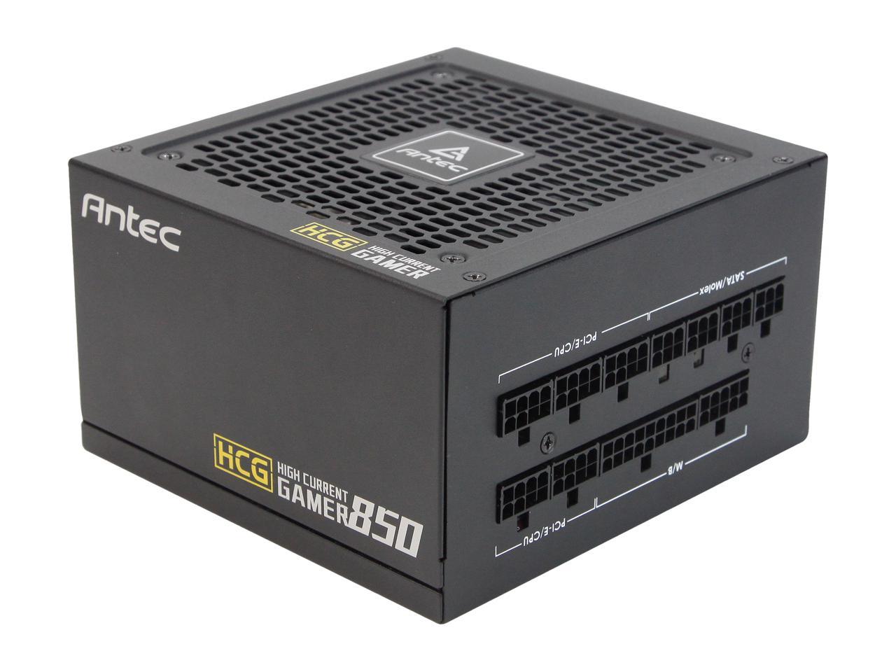 Antec High Current Gamer Series HCG850 Gold, 850W Fully Modular, Full-Bridge LLC and DC to DC Converter Design, Full Japanese Caps, Zero RPM Manager, Compacted Size 140mm, 10 Year Warranty