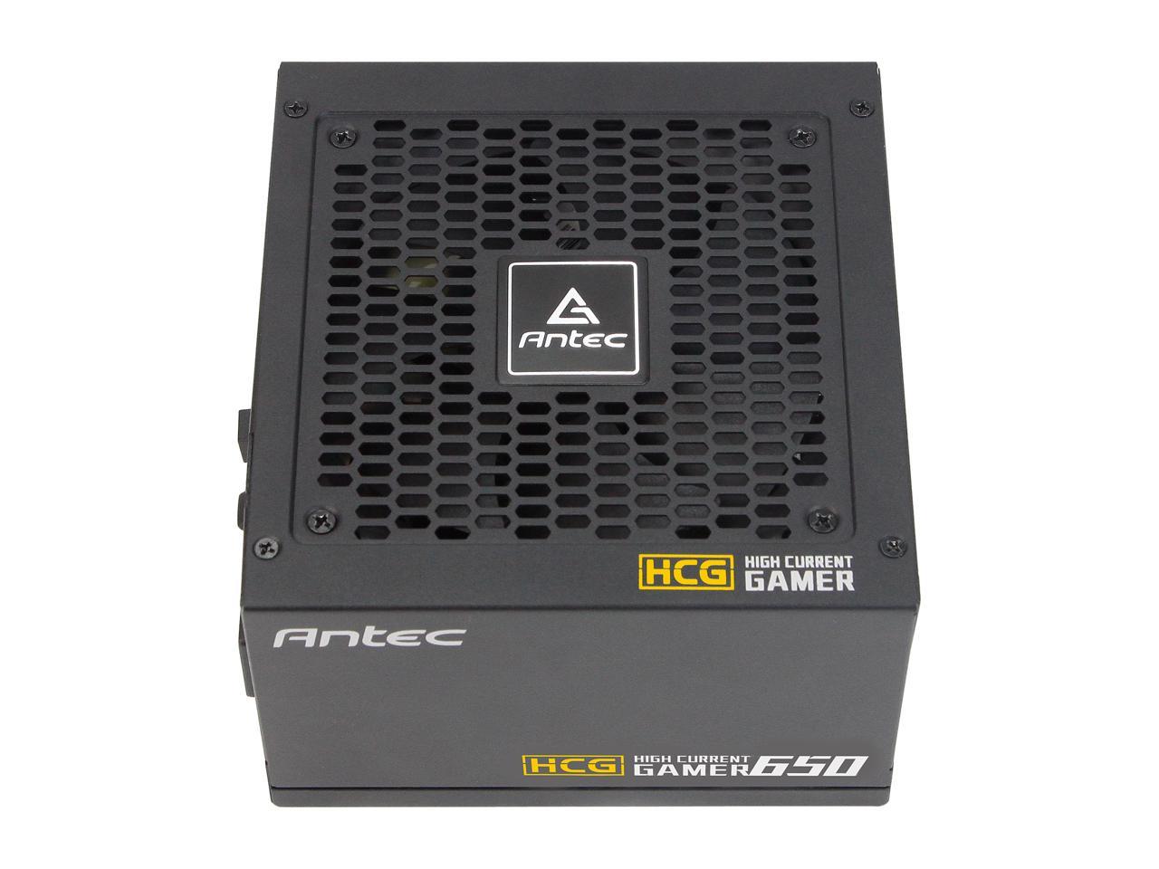 Antec High Current Gamer Series HCG650 Gold, 650W Fully Modular, Full-Bridge LLC and DC to DC Converter Design, Full Japanese Caps, Zero RPM Manager, Compacted Size 140mm, 10 Year Warranty