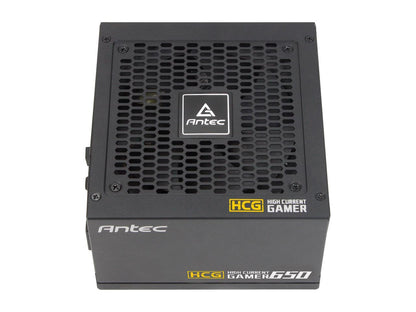 Antec High Current Gamer Series HCG650 Gold, 650W Fully Modular, Full-Bridge LLC and DC to DC Converter Design, Full Japanese Caps, Zero RPM Manager, Compacted Size 140mm, 10 Year Warranty