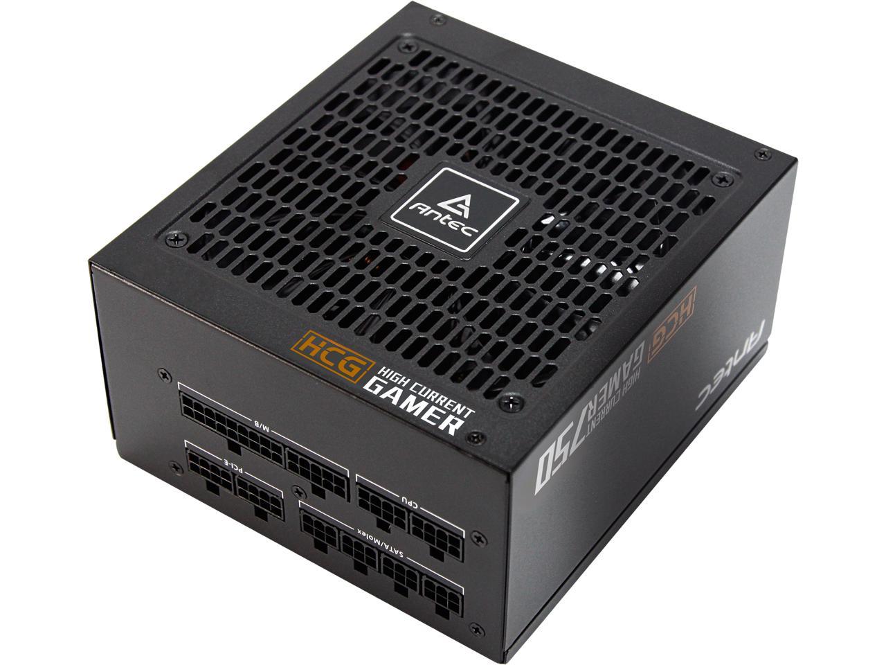 Antec HCG750 Bronze 750W Fully Modular, 80 PLUS BRONZE,135mm DBB Fan, Full Japanese Heavy-Duty Caps, 5 Year Warranty