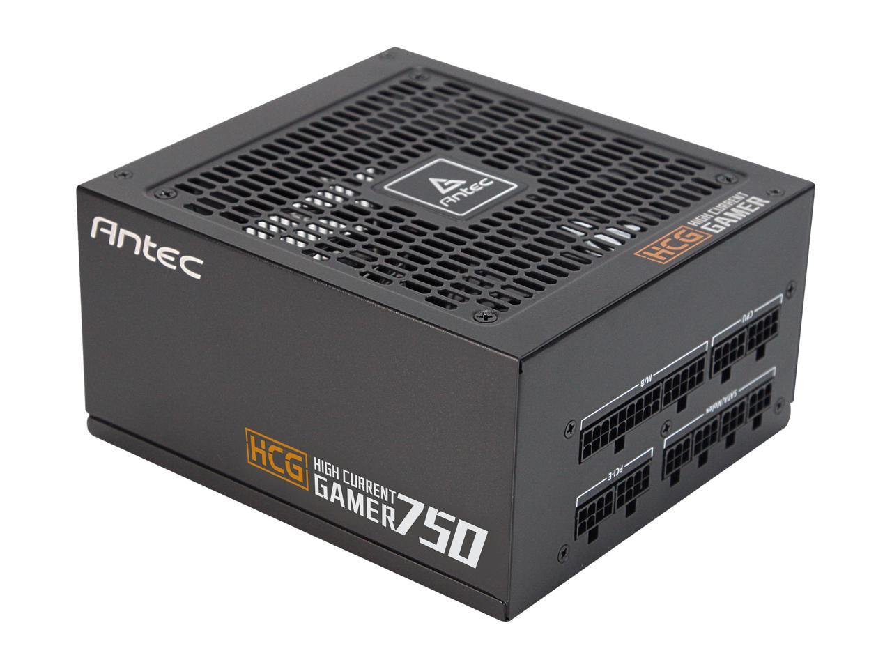 Antec HCG750 Bronze 750W Fully Modular, 80 PLUS BRONZE,135mm DBB Fan, Full Japanese Heavy-Duty Caps, 5 Year Warranty