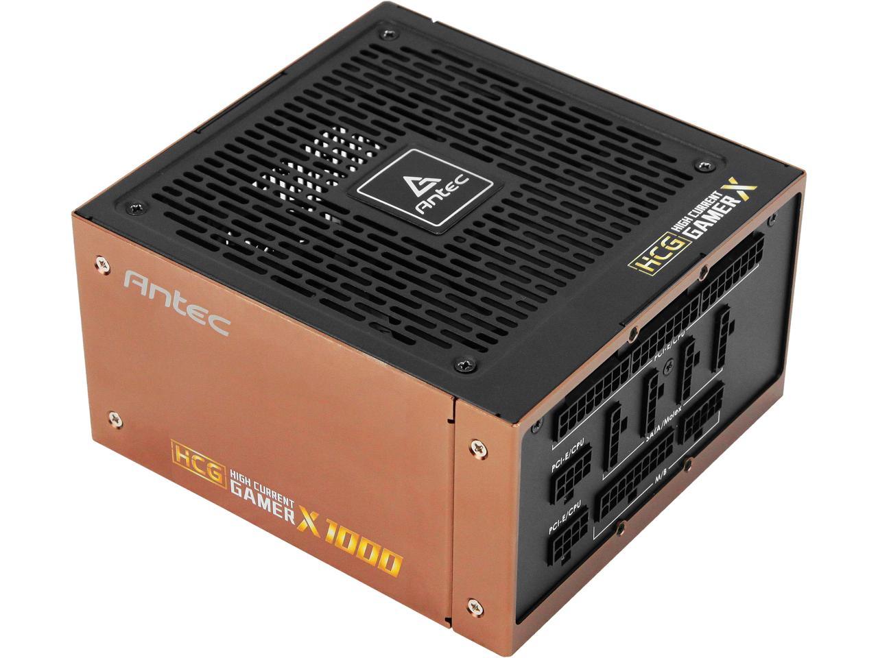 ANTEC High Current Gamer Series HCG1000 Extreme, 1000W Fully Modular, Full-Bridge LLC and DC to DC Converter Design, Full Japanese Caps, PhaseWave Design, 10 Year Warranty