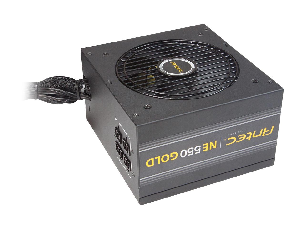 Antec NeoECO Series NE550G 550W ATX 12V / EPS 12V 80 PLUS GOLD Certified Semi-Modular Compact 140 mm Size 7 Year Warranty Power Supply