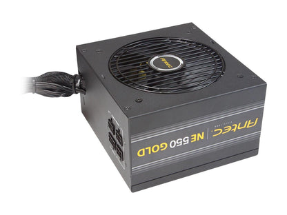 Antec NeoECO Series NE550G 550W ATX 12V / EPS 12V 80 PLUS GOLD Certified Semi-Modular Compact 140 mm Size 7 Year Warranty Power Supply
