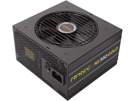 Antec NeoECO Series NE550G 550W ATX 12V / EPS 12V 80 PLUS GOLD Certified Semi-Modular Compact 140 mm Size 7 Year Warranty Power Supply