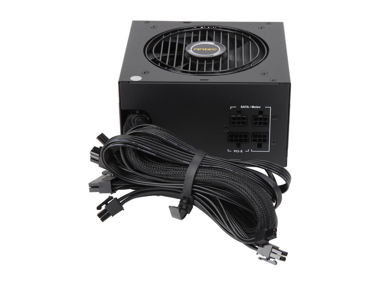 Antec NeoECO Series NE650G 650W ATX 12V / EPS 12V 80 PLUS GOLD Certified Semi-Modular Compact 140 mm Size 7 Year Warranty Power Supply
