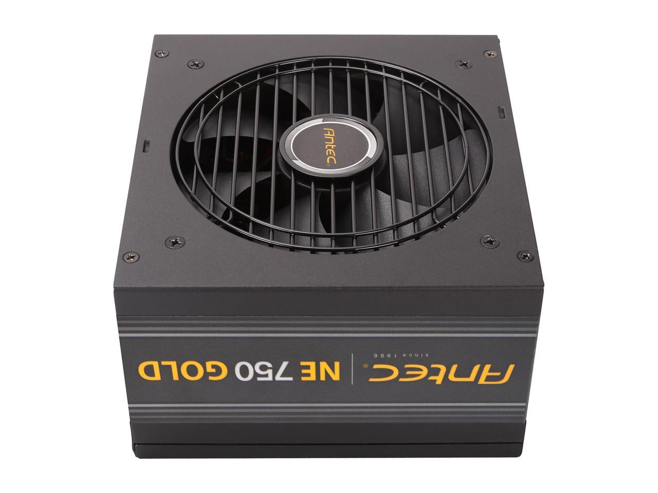 Antec NeoECO Series NE750G 750W ATX 12V / EPS 12V 80 PLUS GOLD Certified Semi-Modular Compact 140 mm Size 7 Year Warranty Power Supply