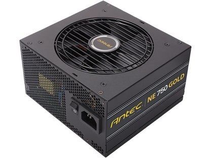 Antec NeoECO Series NE750G 750W ATX 12V / EPS 12V 80 PLUS GOLD Certified Semi-Modular Compact 140 mm Size 7 Year Warranty Power Supply