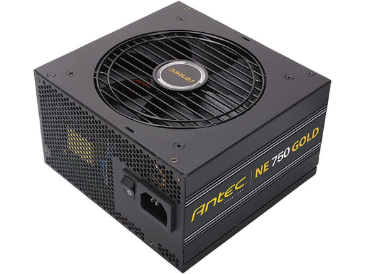 Antec NeoECO Series NE750G 750W ATX 12V / EPS 12V 80 PLUS GOLD Certified Semi-Modular Compact 140 mm Size 7 Year Warranty Power Supply