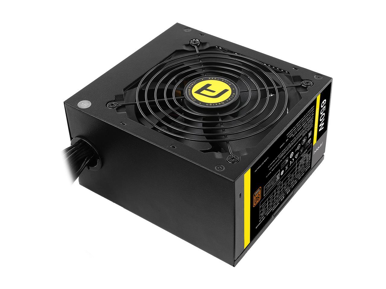 Antec NeoECO Classic NE650C V2, 650W 80 PLUS Bronze Certified, Japanese Heavy-Duty Caps, 120 mm High-Quality Fan, Thermal Manager & 5-Year Warranty