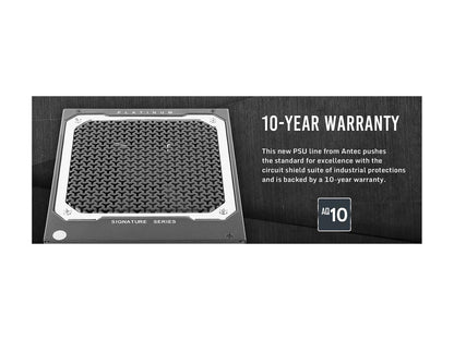 Antec Signature Series SP1000, 80 PLUS Platinum Certified, 1000W Full Modular with OC Link Feature, PhaseWave Design, Full Top-Grade Japanese Caps, Zero RPM Mode, 135 mm FDB Silence & 10-Year Warranty