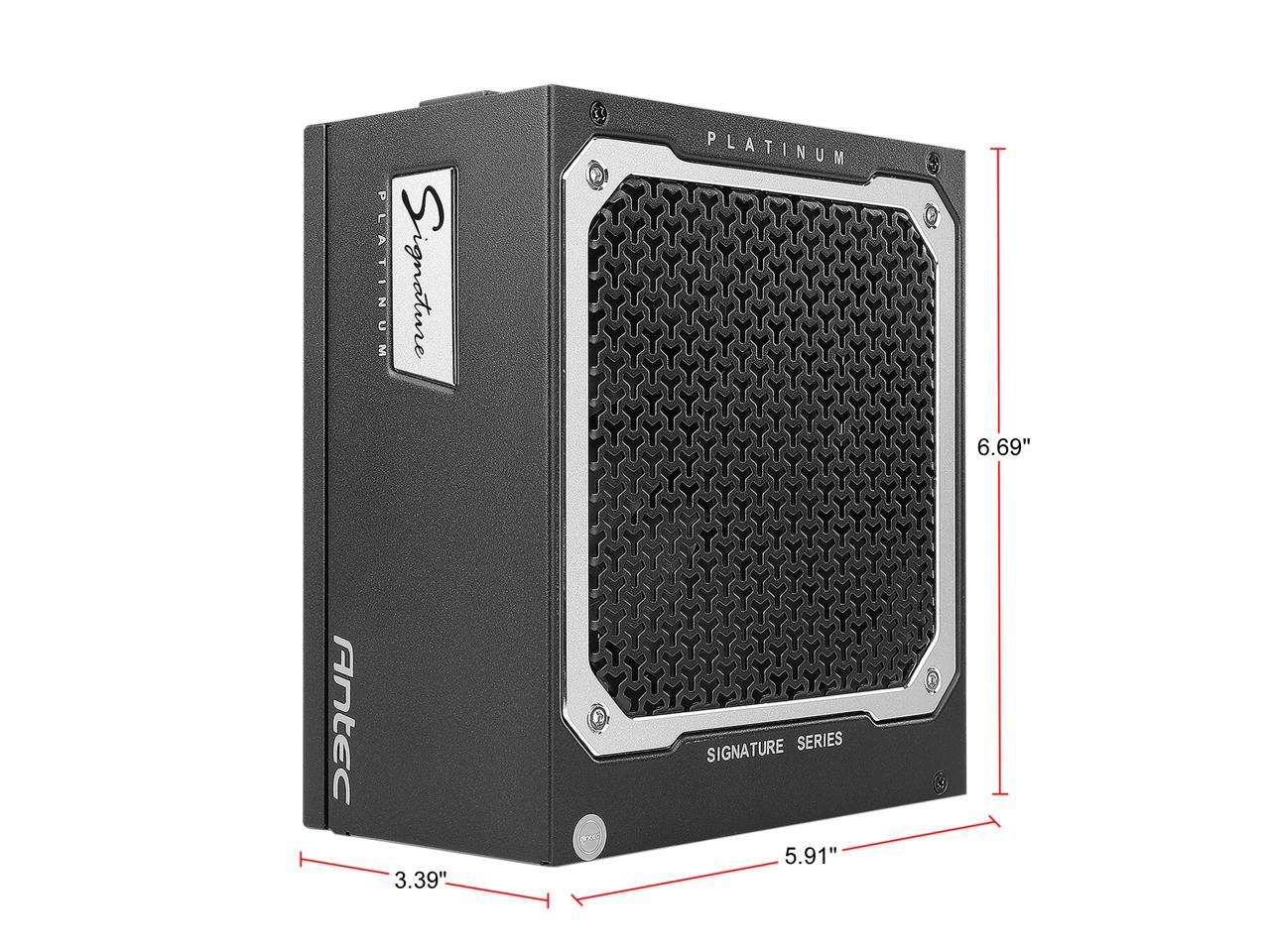 Antec Signature Series SP1000, 80 PLUS Platinum Certified, 1000W Full Modular with OC Link Feature, PhaseWave Design, Full Top-Grade Japanese Caps, Zero RPM Mode, 135 mm FDB Silence & 10-Year Warranty