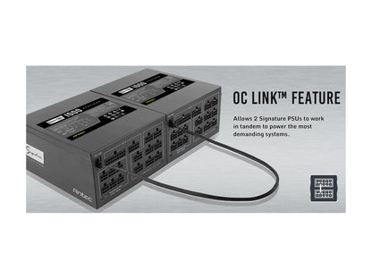 Antec Signature Series SP1300, 80 PLUS Platinum Certified, 1300W Full Modular with OC Link Feature, PhaseWave Design, Full Top-Grade Japanese Caps, Zero RPM Mode, 135 mm FDB Silence & 10-Year Warranty