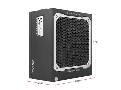 Antec Signature Series SP1300, 80 PLUS Platinum Certified, 1300W Full Modular with OC Link Feature, PhaseWave Design, Full Top-Grade Japanese Caps, Zero RPM Mode, 135 mm FDB Silence & 10-Year Warranty