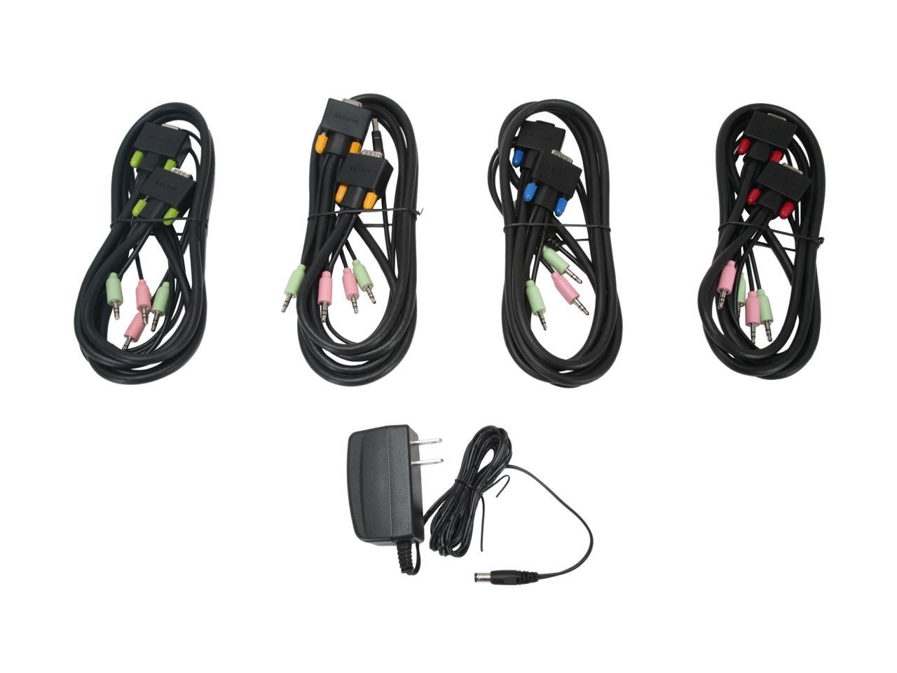 BELKIN F1DS104L 4 Ports SOHO Desktop KVM Switch