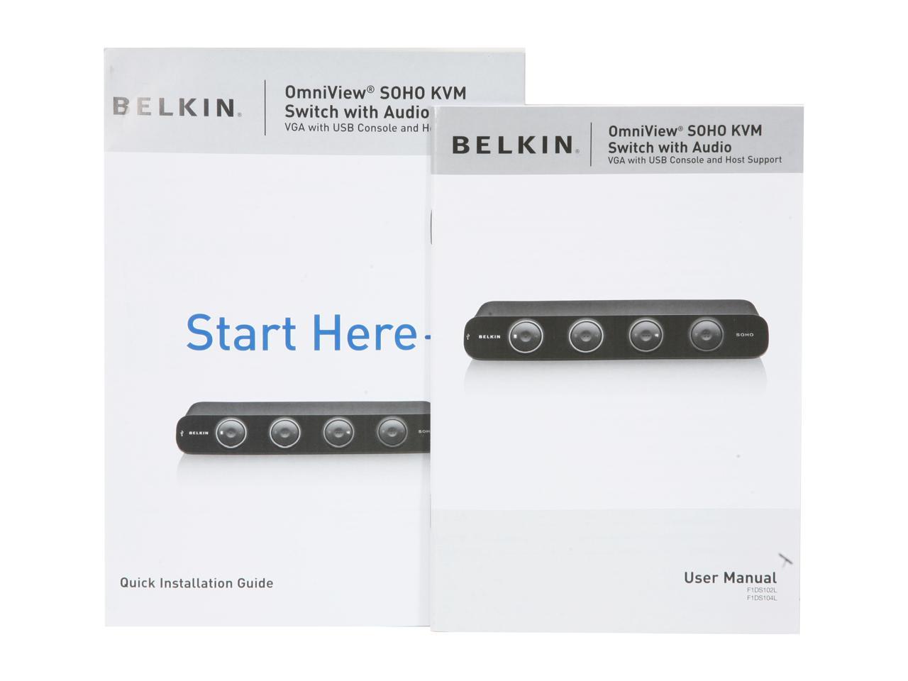 BELKIN F1DS104L 4 Ports SOHO Desktop KVM Switch
