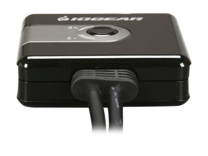 IOGEAR GCS42UW6 2-Port Compact USB VGA KVM with Built-in Cables