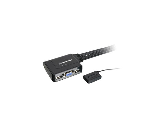 IOGEAR GCS22U 2-Port USB KVM Switch with Cables and Remote