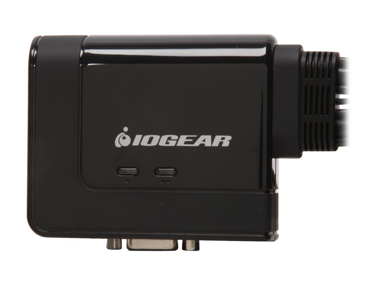IOGEAR GCS22U 2-Port USB KVM Switch with Cables and Remote