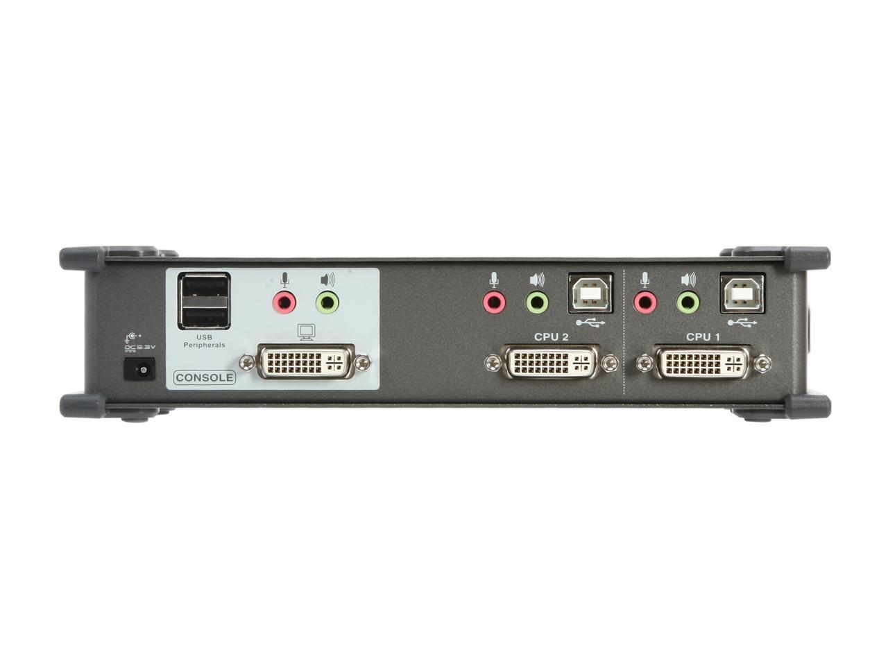 IOGEAR GCS1102 2-Port DVI KVMP Switch w/ Cables