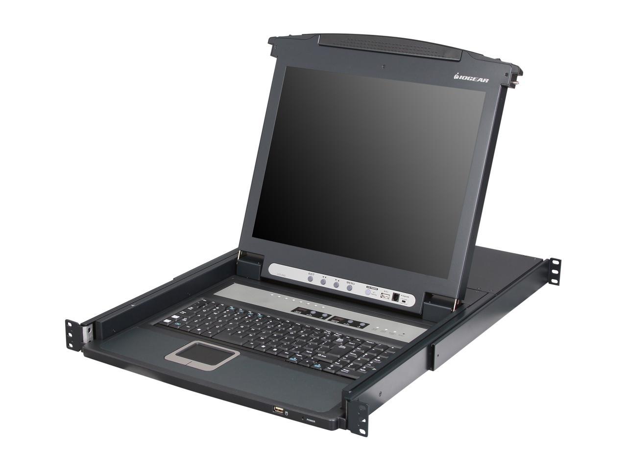 IOGEAR GCL1808KITU 8-Port LCD Combo KVM Switch with USB KVM Cables