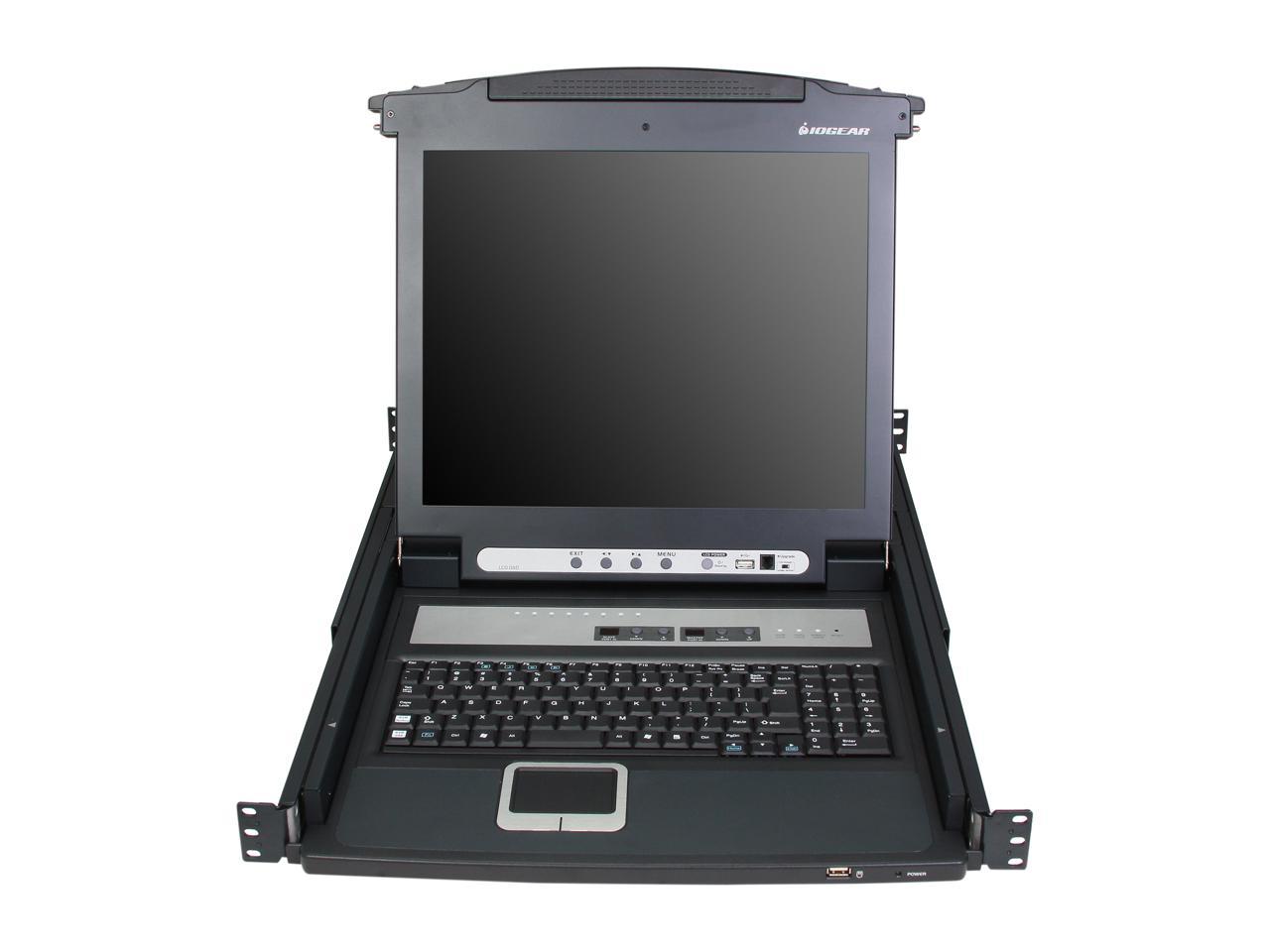 IOGEAR GCL1808KITU 8-Port LCD Combo KVM Switch with USB KVM Cables