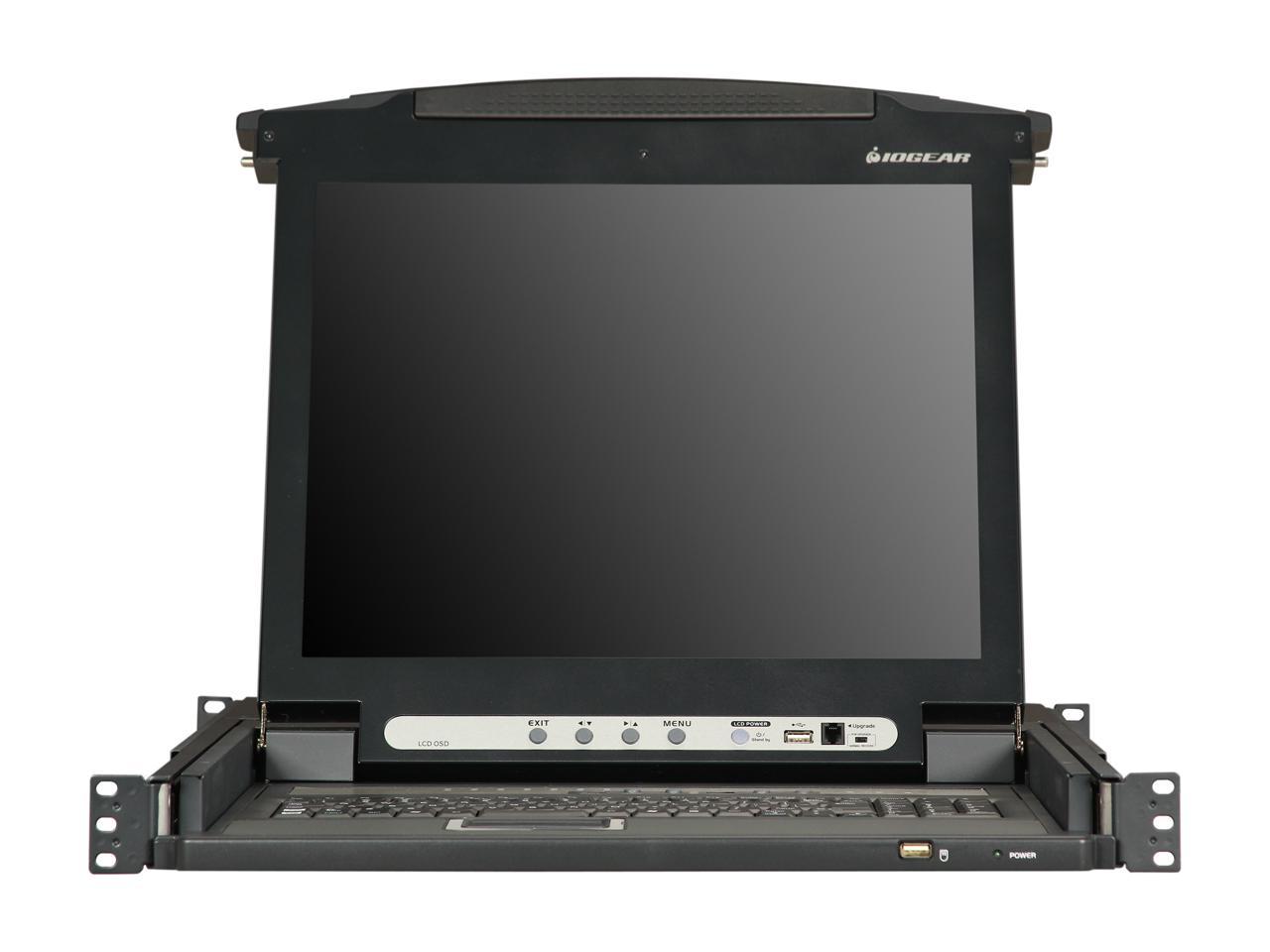 IOGEAR GCL1816KITU 16-Port LCD Combo KVM Switch with USB KVM Cables