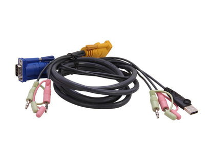 IOGEAR 6ft. 6" USB KVM Cable with Audio G2L5302U