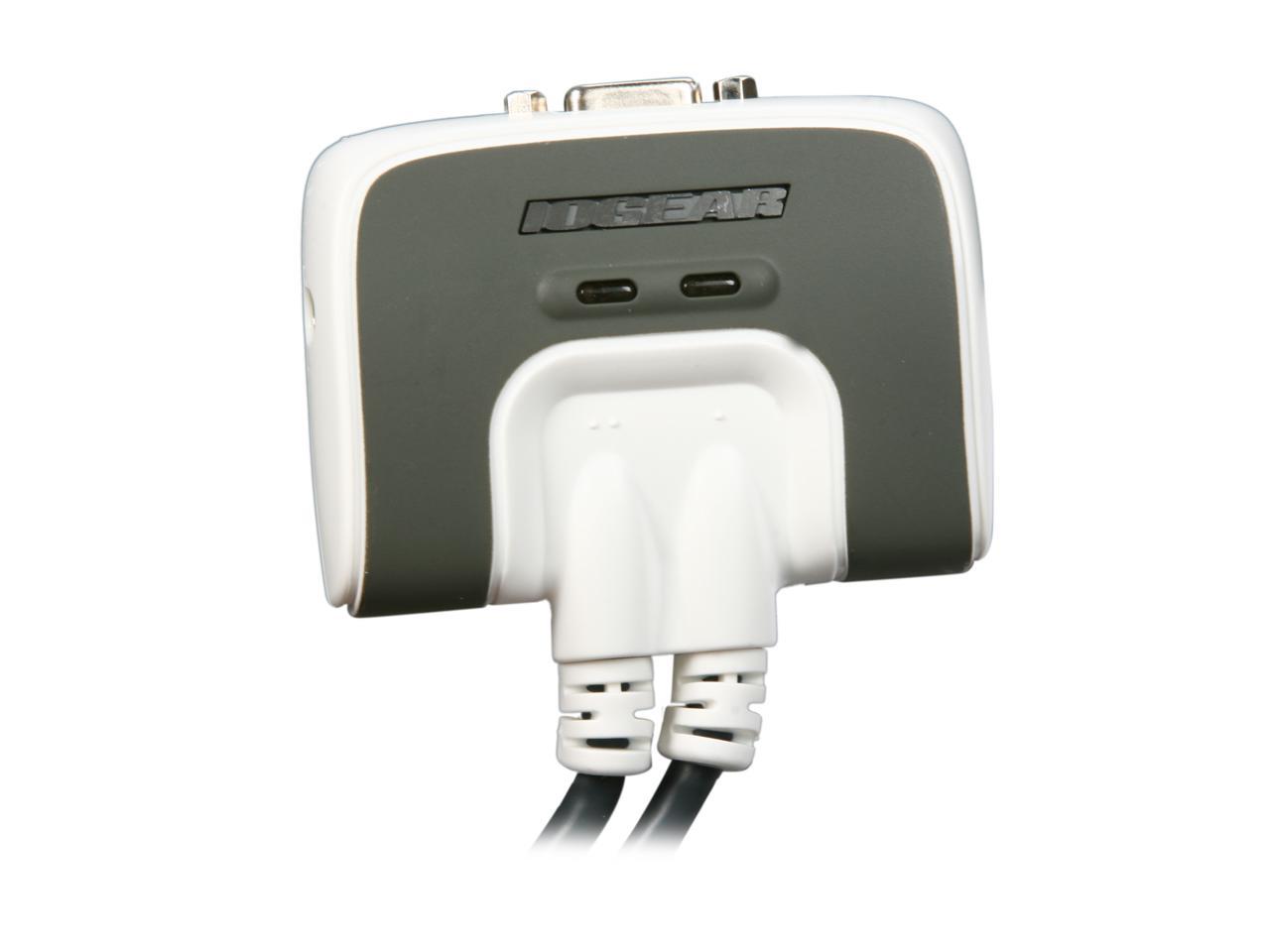 IOGEAR GCS632UW6 MiniView Micro USB PLUS 2-Port KVM Switch