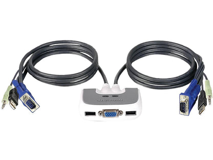 IOGEAR GCS632UW6 MiniView Micro USB PLUS 2-Port KVM Switch