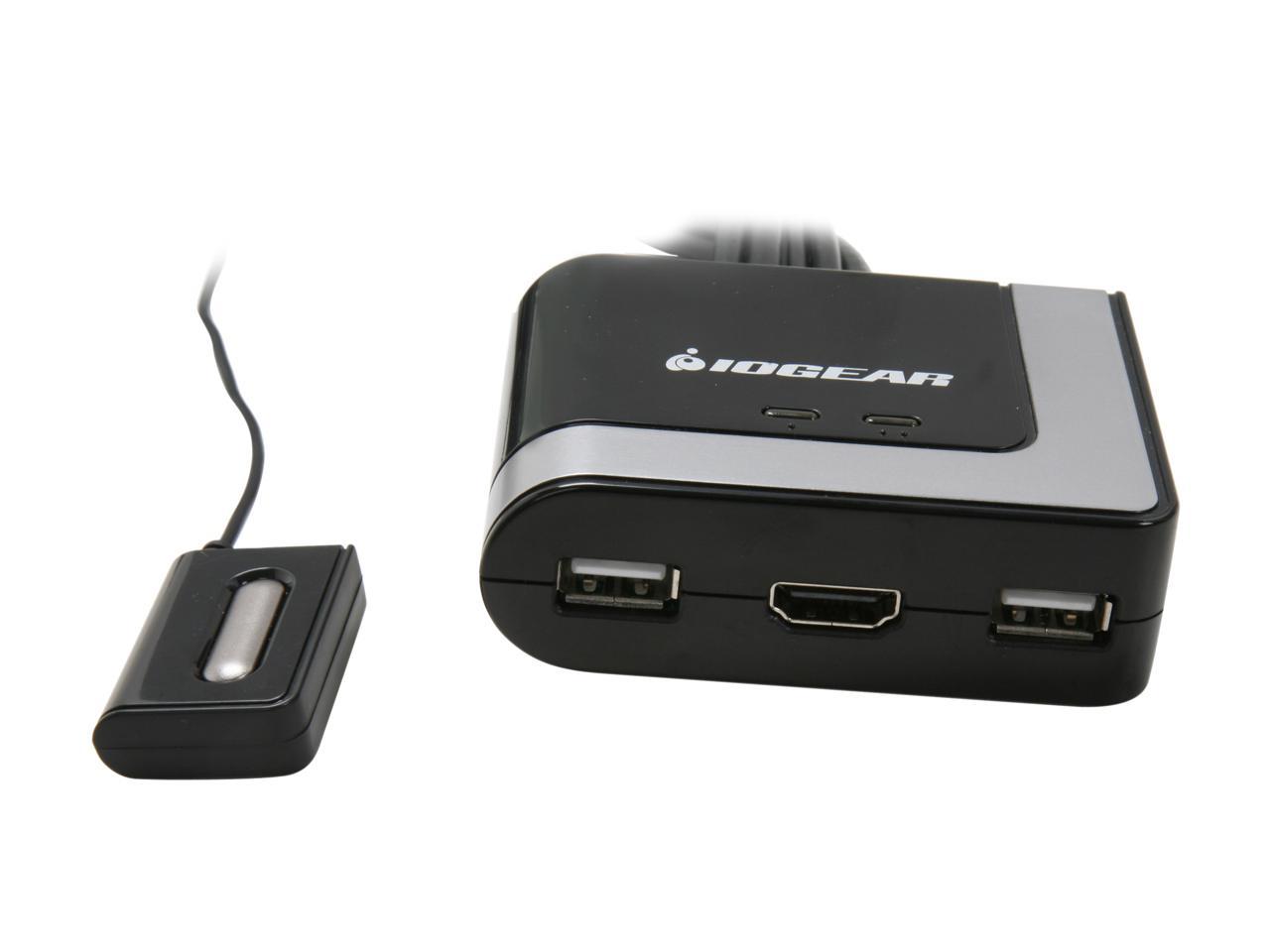 IOGEAR GCS62HU 2-Port HD Cable KVM Switch with Audio