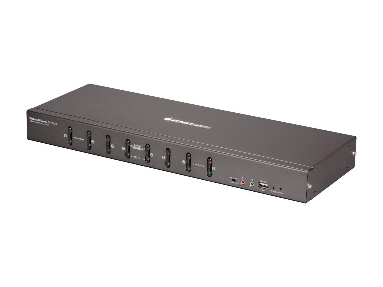 IOGEAR GCS1108 8-Port DVI KVMP Switch with VGA Support