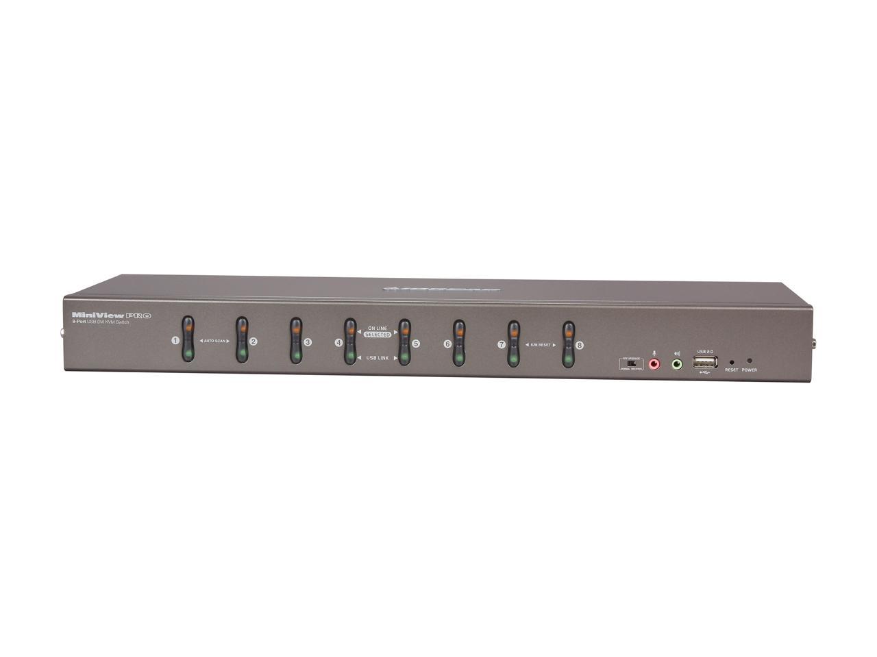 IOGEAR GCS1108 8-Port DVI KVMP Switch with VGA Support