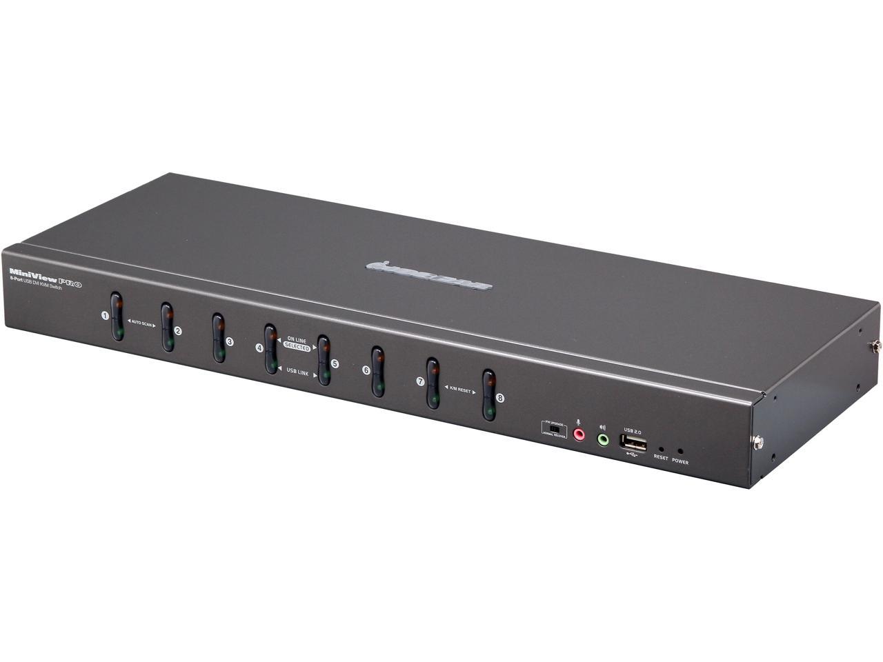 IOGEAR GCS1108KIT2 8-Port DVI KVMP switch with VGA support and USB KV
