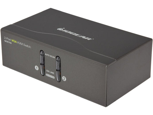 IOGEAR GCS1722 2 Port VGA KVM Switch w/ PS2 & USB