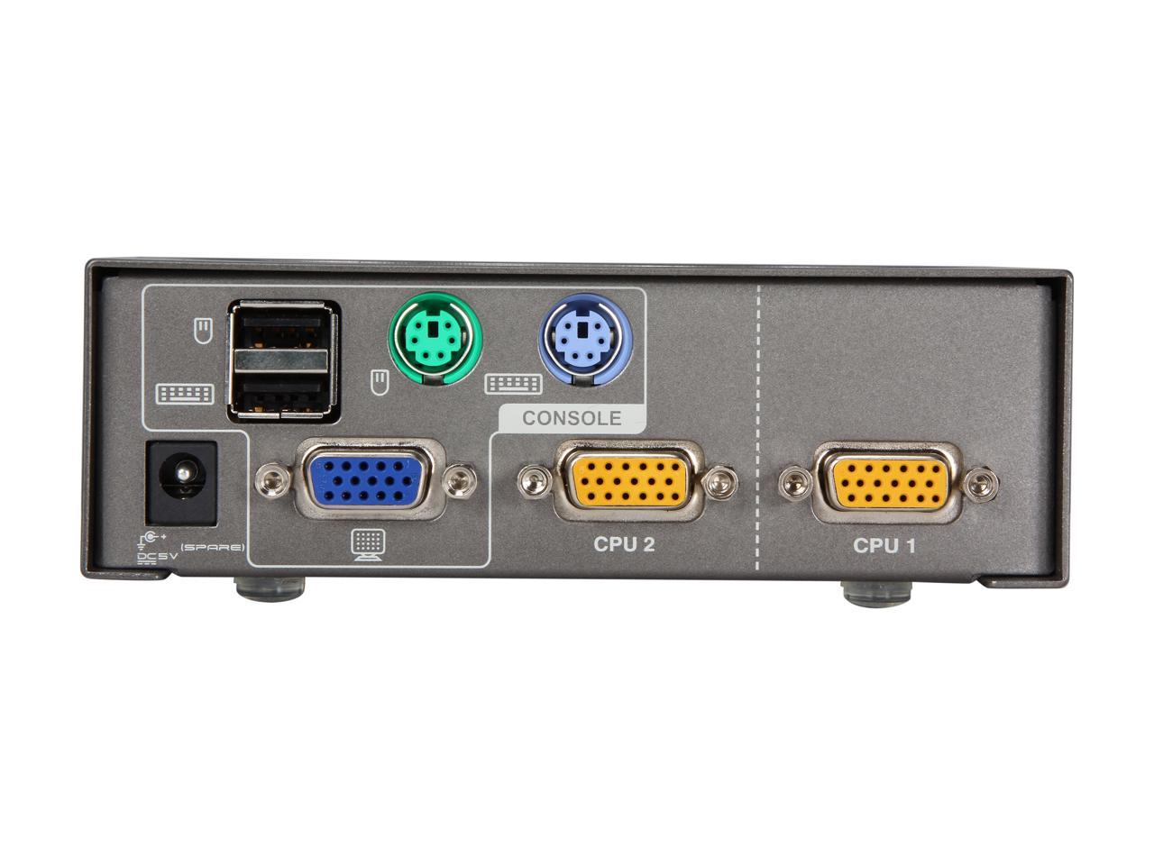 IOGEAR GCS1722 2 Port VGA KVM Switch w/ PS2 & USB