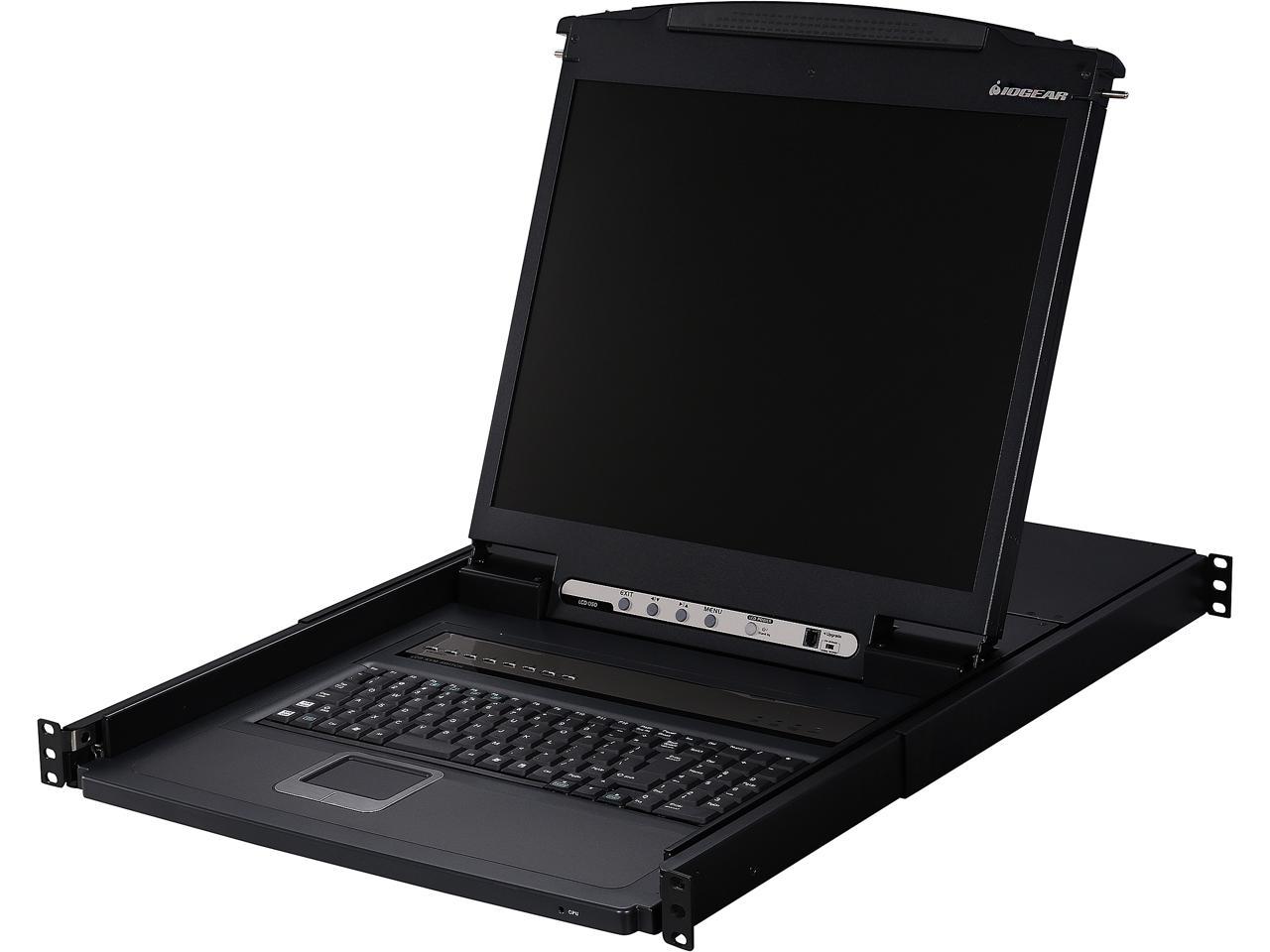 IOGEAR GCL1908KITU 8-Port 19" LCD KVM Drawer Kit with USB KVM Cables