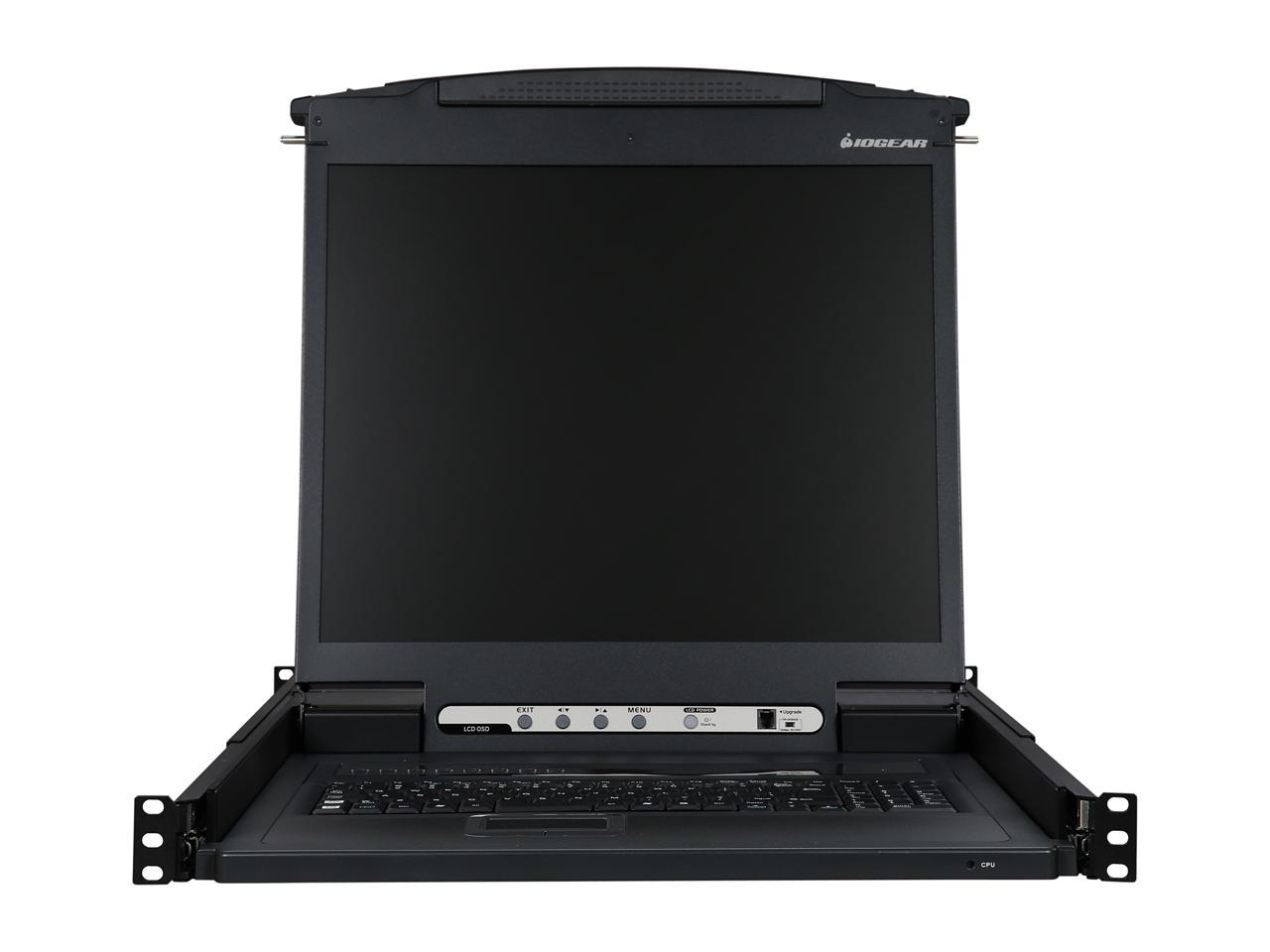 IOGEAR GCL1908KITU 8-Port 19" LCD KVM Drawer Kit with USB KVM Cables
