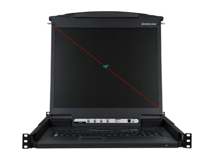 IOGEAR GCL1908KITU 8-Port 19" LCD KVM Drawer Kit with USB KVM Cables