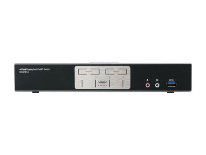 IOGEAR GCS1934 4-Port DisplayPort 1.2 KVMP Switch with USB 3.1 Gen1 Hub and Audio (TAA Compliant)