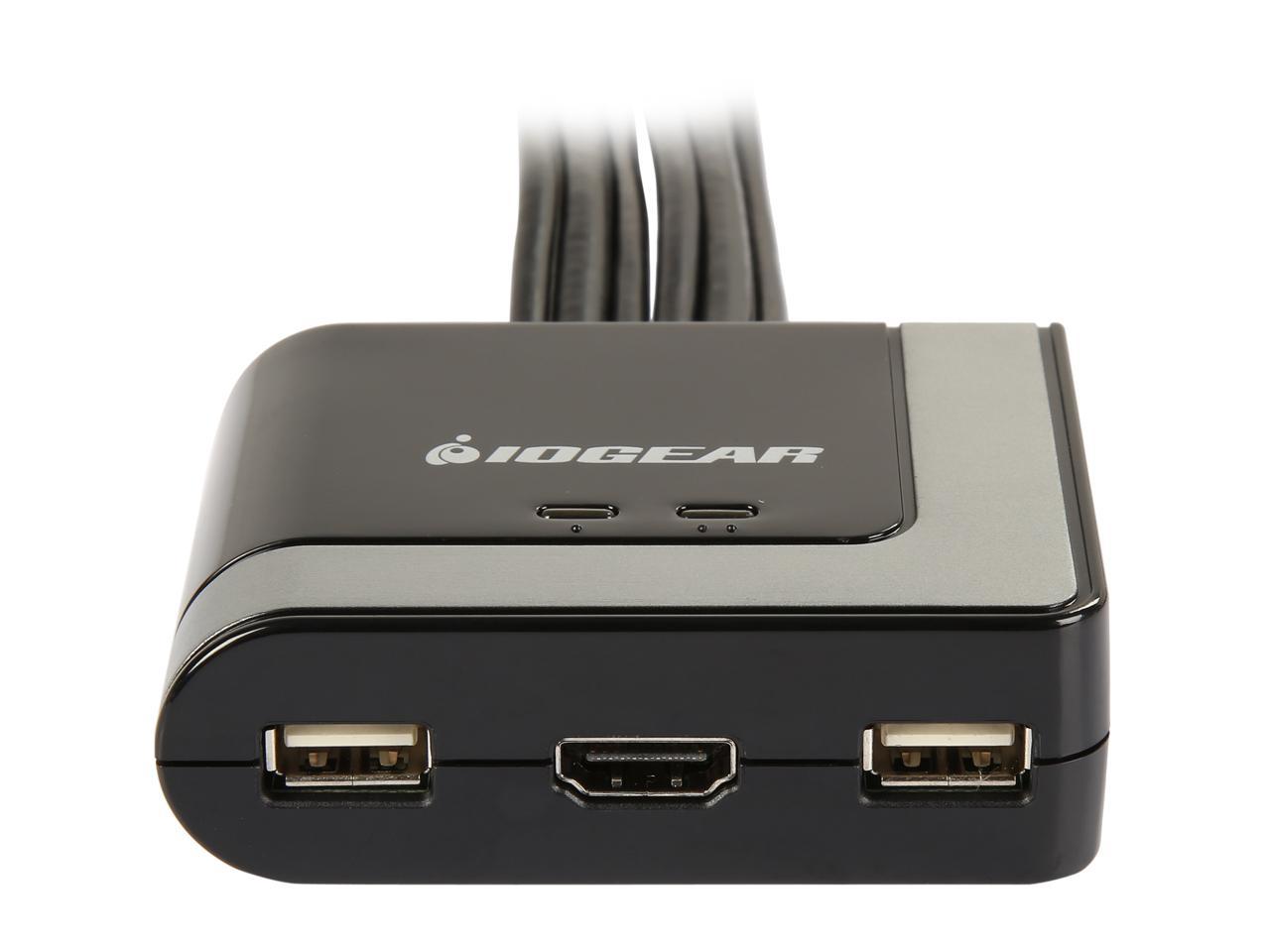 IOGEAR GCS62HMDPKIT 2-Port HDMI and Mini DisplayPort Cable KVM Kit with Audio