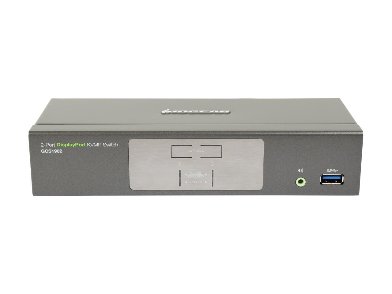 IOGEAR GCS1902 2-Port DisplayPort KVMP Switch with USB 3.0 Hub (TAA Compliant)