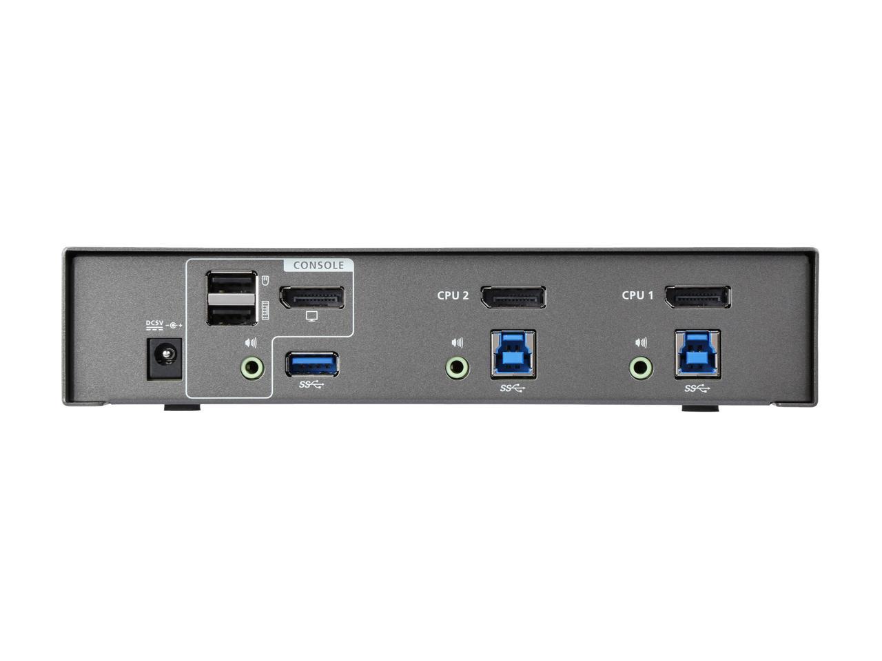 IOGEAR GCS1902 2-Port DisplayPort KVMP Switch with USB 3.0 Hub (TAA Compliant)