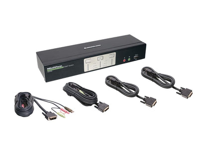 IOGEAR GCS1642MDPKIT 2-Port Dual-Link Dual View DVI and Mini DisplayPort KVMP Kit (TAA Compliant)