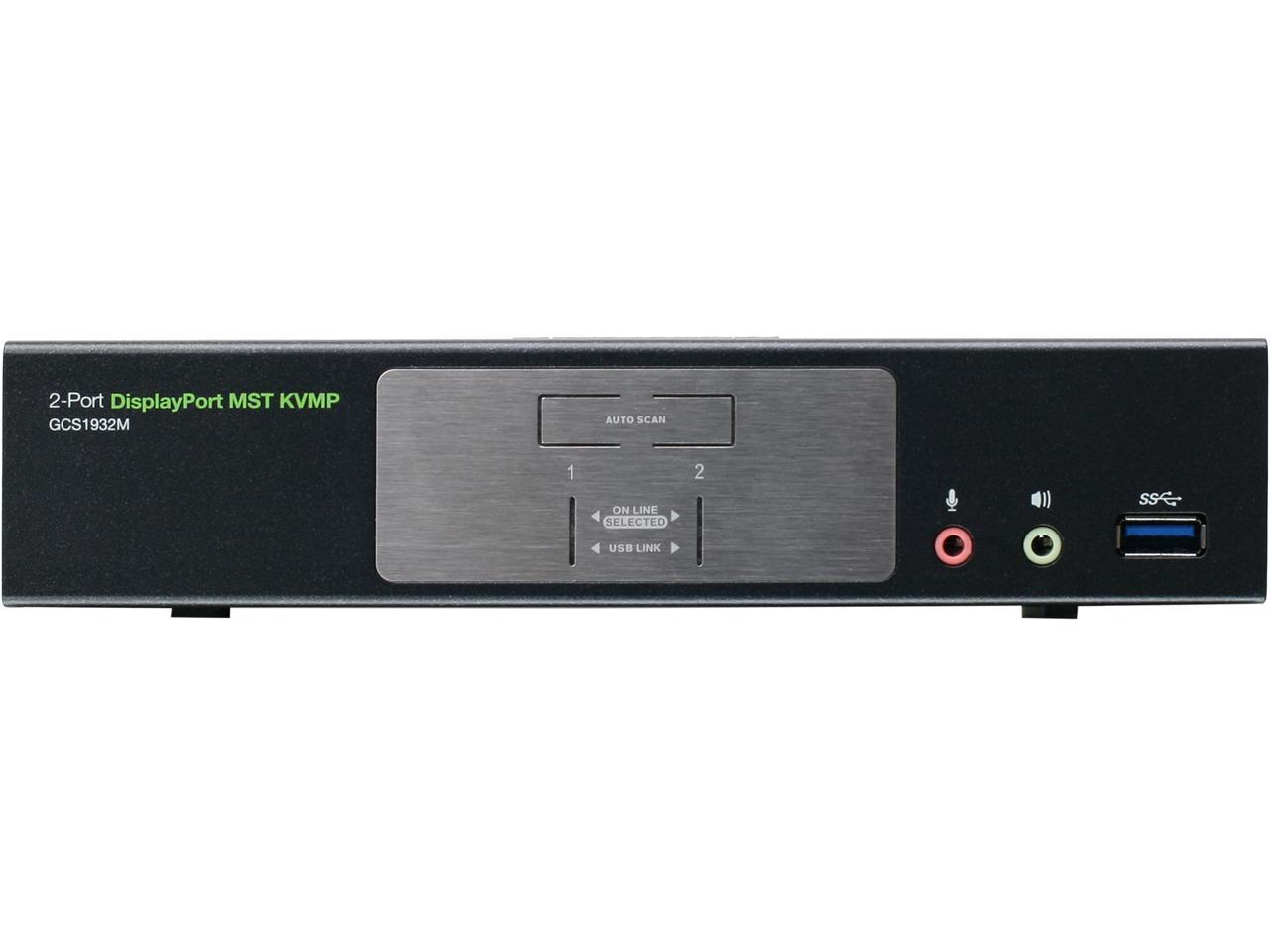 IOGEAR GCS1932M 2-Port 4K DisplayPort KVMP Switch with Dual Video Out and RS-232