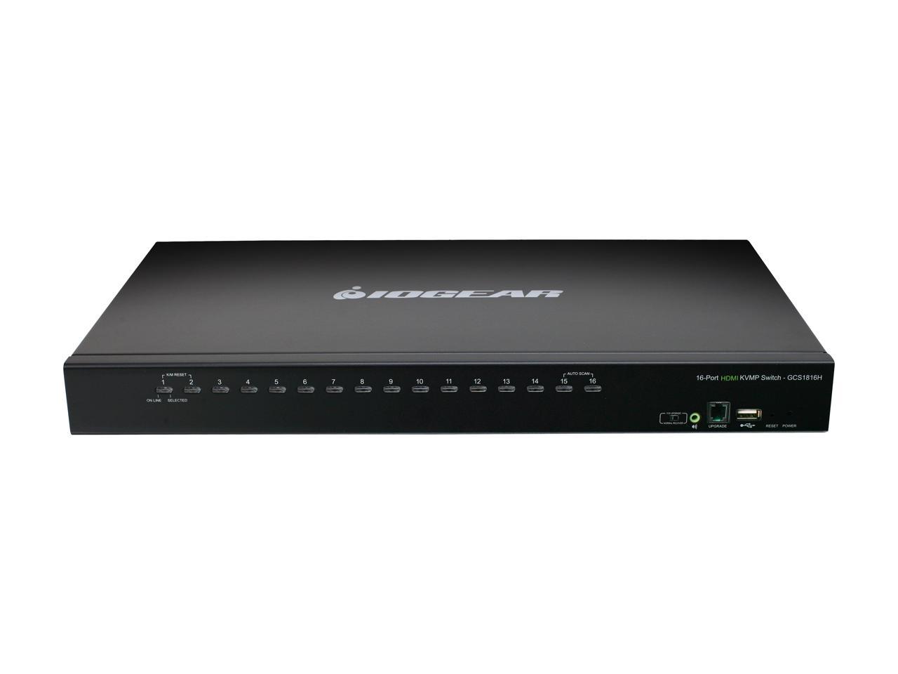 IOGEAR GCS1816HKITU 16-Port USB HDMI KVMP Switch with USB Cable Sets (TAA Compliant)