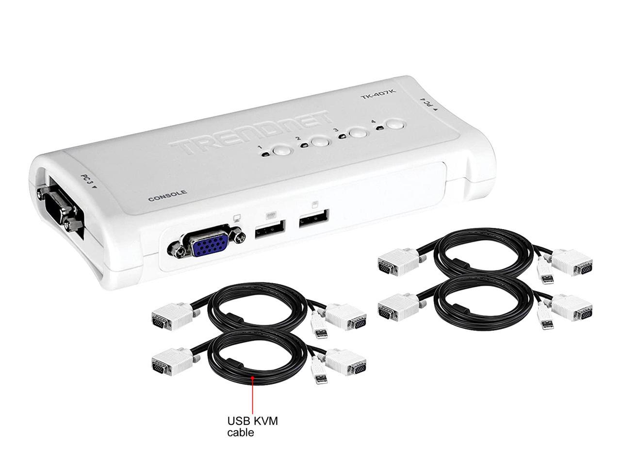 TRENDnet TK-407K 4-Port KVM Switch Kit (Version v1.3R)